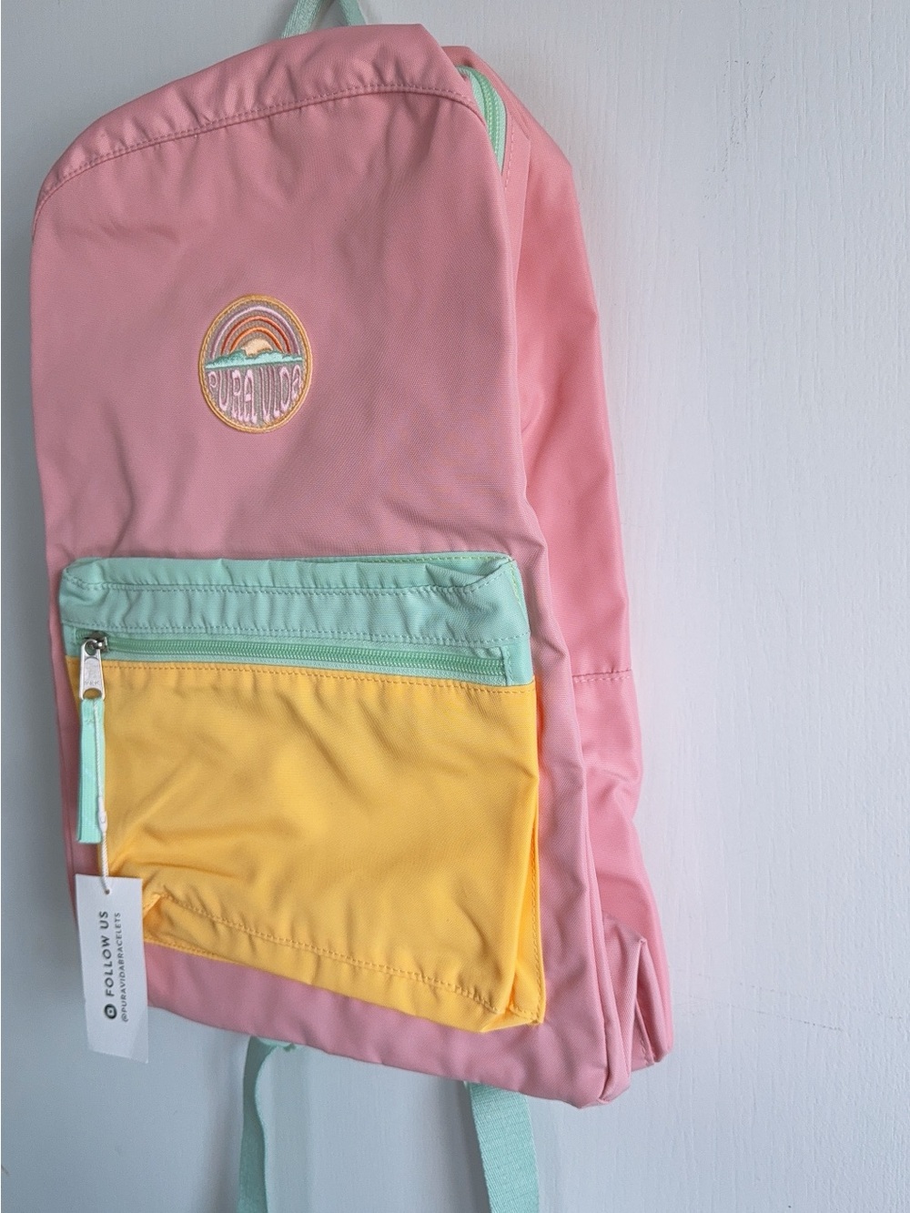 PURA VIDA CLASSIC BACKPACK- COLORBLOCK Nwt - Picture 10 of 10